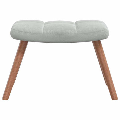 vidaXL Relaxing Chair 2 pcs Light Grey Velvet