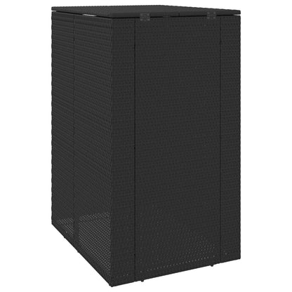vidaXL Box Garbage Bin Box Black 65 x 80 x 115 cm Polyethylene