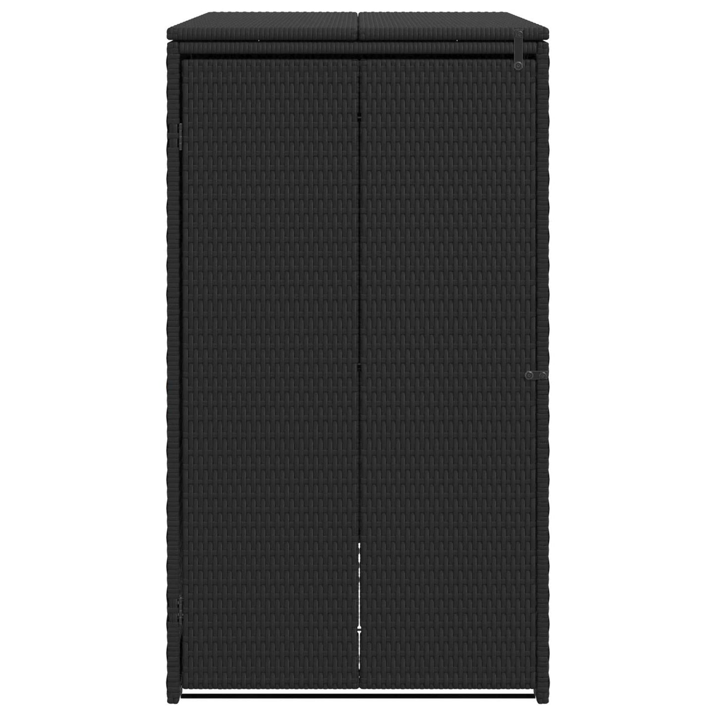 vidaXL Box Garbage Bin Box Black 65 x 80 x 115 cm Polyethylene