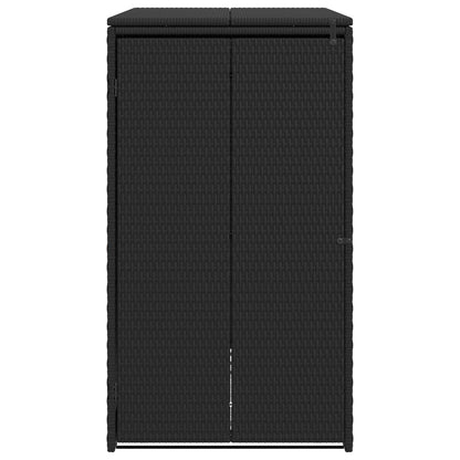 vidaXL Box Garbage Bin Box Black 65 x 80 x 115 cm Polyethylene