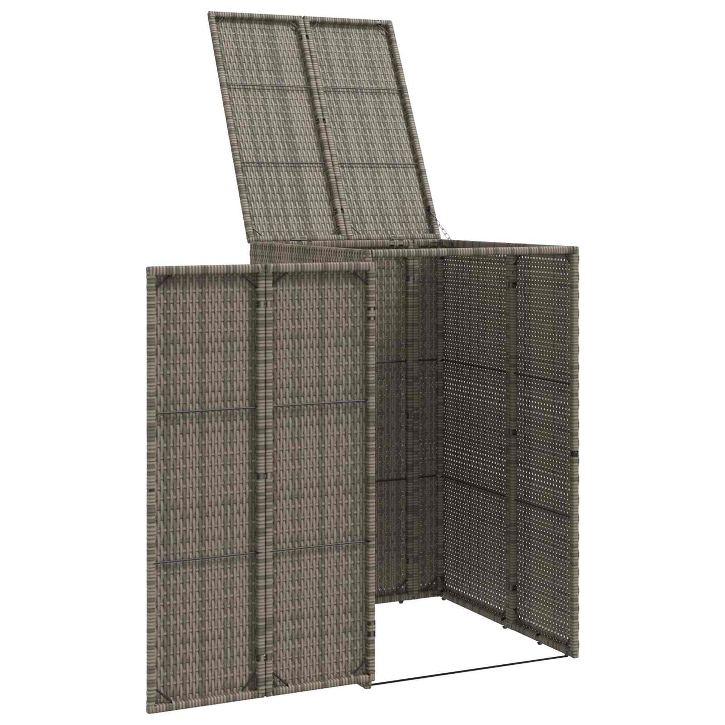 vidaXL Box Garbage Bin Box Grey 65 x 80 x 115 cm Polyethylene