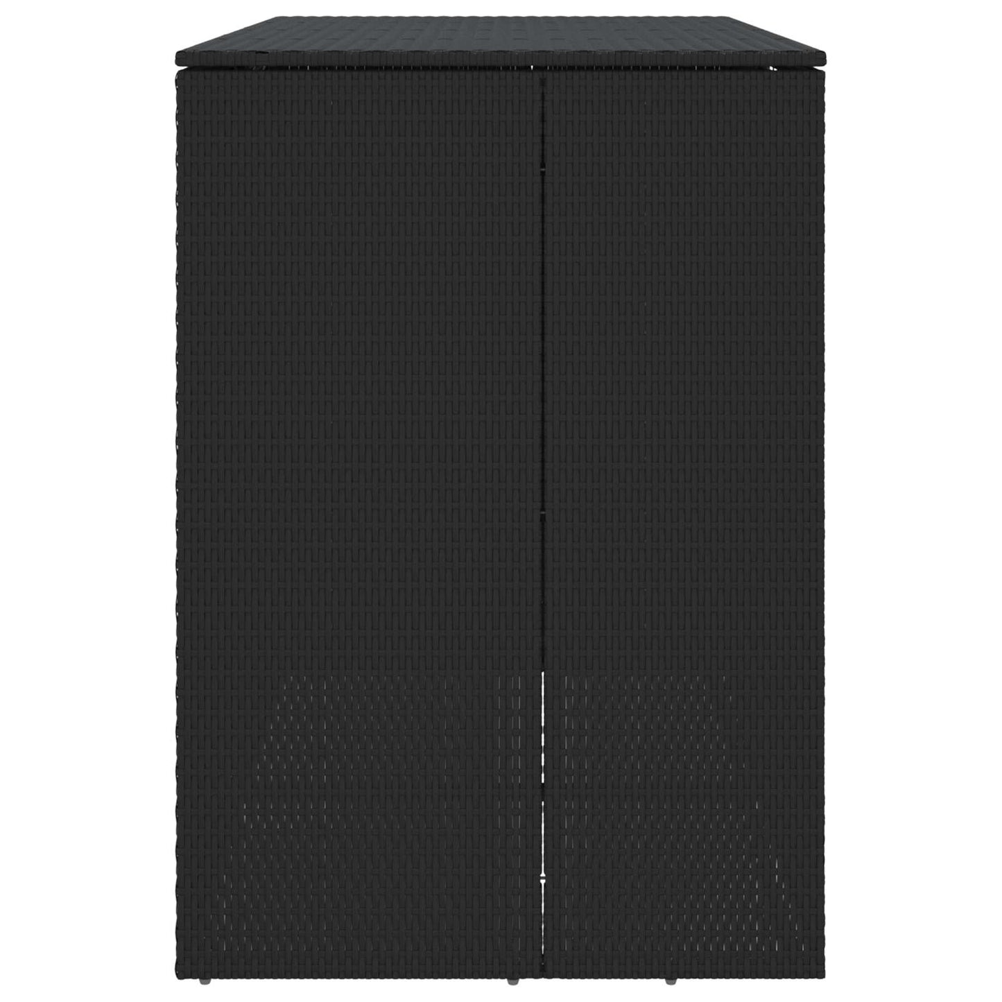 vidaXL Box Garbage Bin Box 2 pcs Black 130 x 80 x 115 cm Polyethylene
