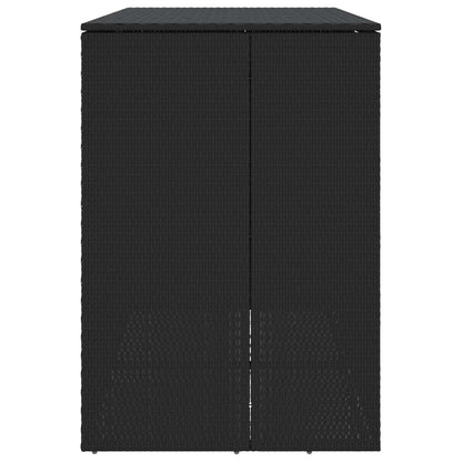 vidaXL Box Garbage Bin Box 2 pcs Black 130 x 80 x 115 cm Polyethylene