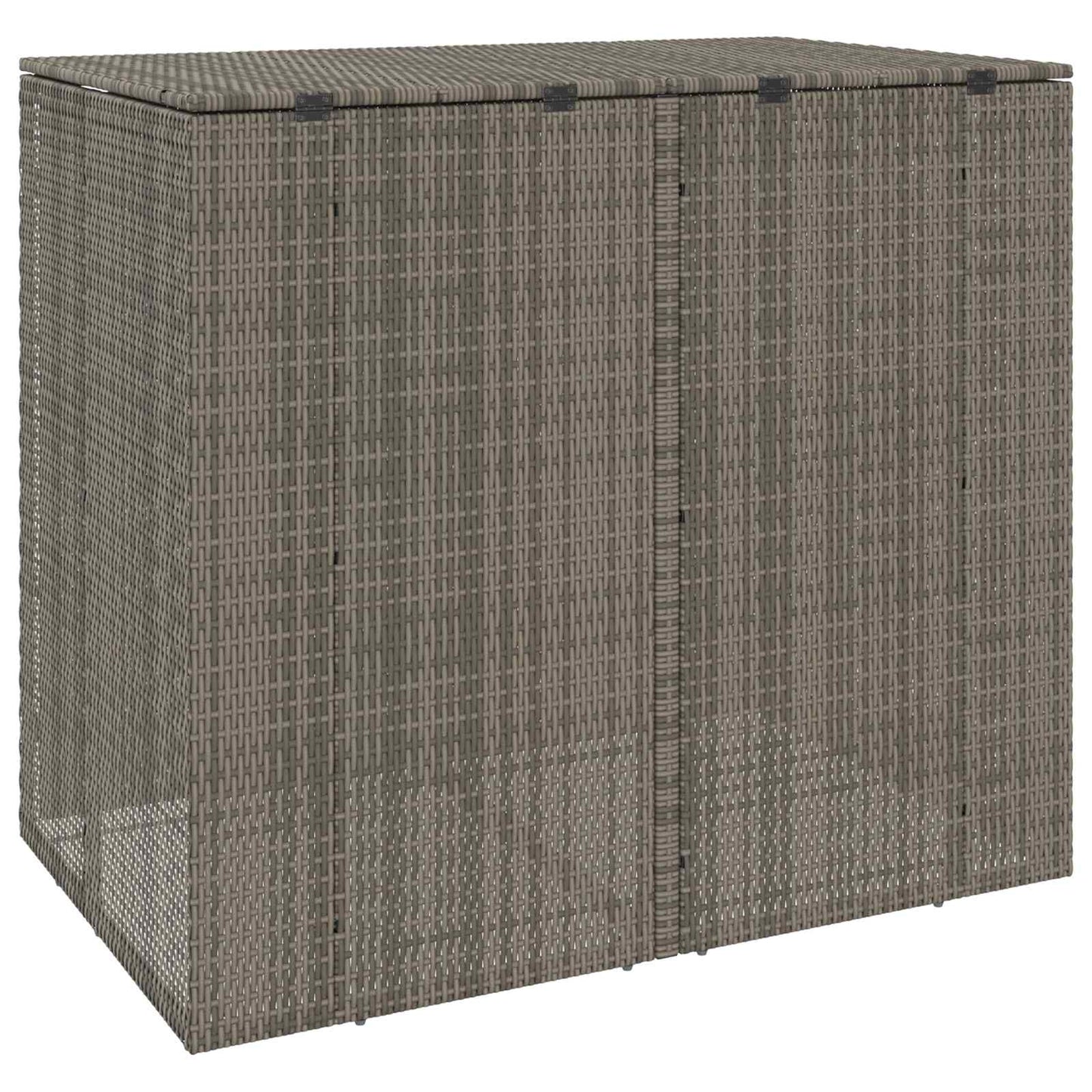 vidaXL Box Garbage Bin Box 2 pcs Grey 130 x 80 x 115 cm Polyethylene