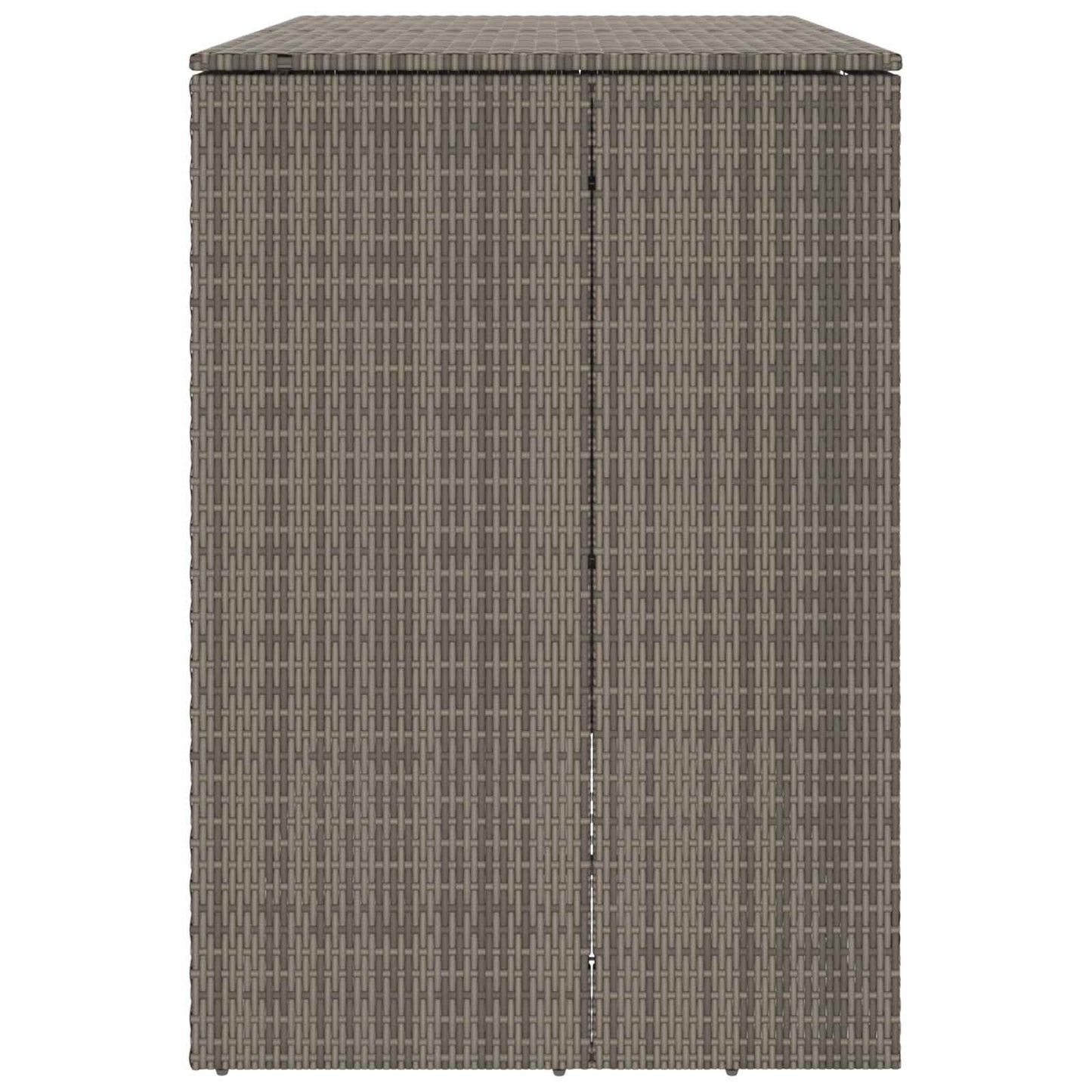 vidaXL Box Garbage Bin Box 2 pcs Grey 130 x 80 x 115 cm Polyethylene