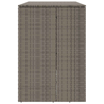 vidaXL Box Garbage Bin Box 2 pcs Grey 130 x 80 x 115 cm Polyethylene