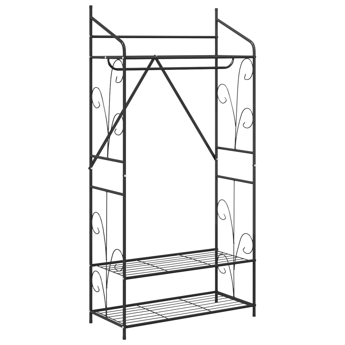 vidaXL Open Wardrobe Plain 2 pcs 78 x 36 x 158 cm