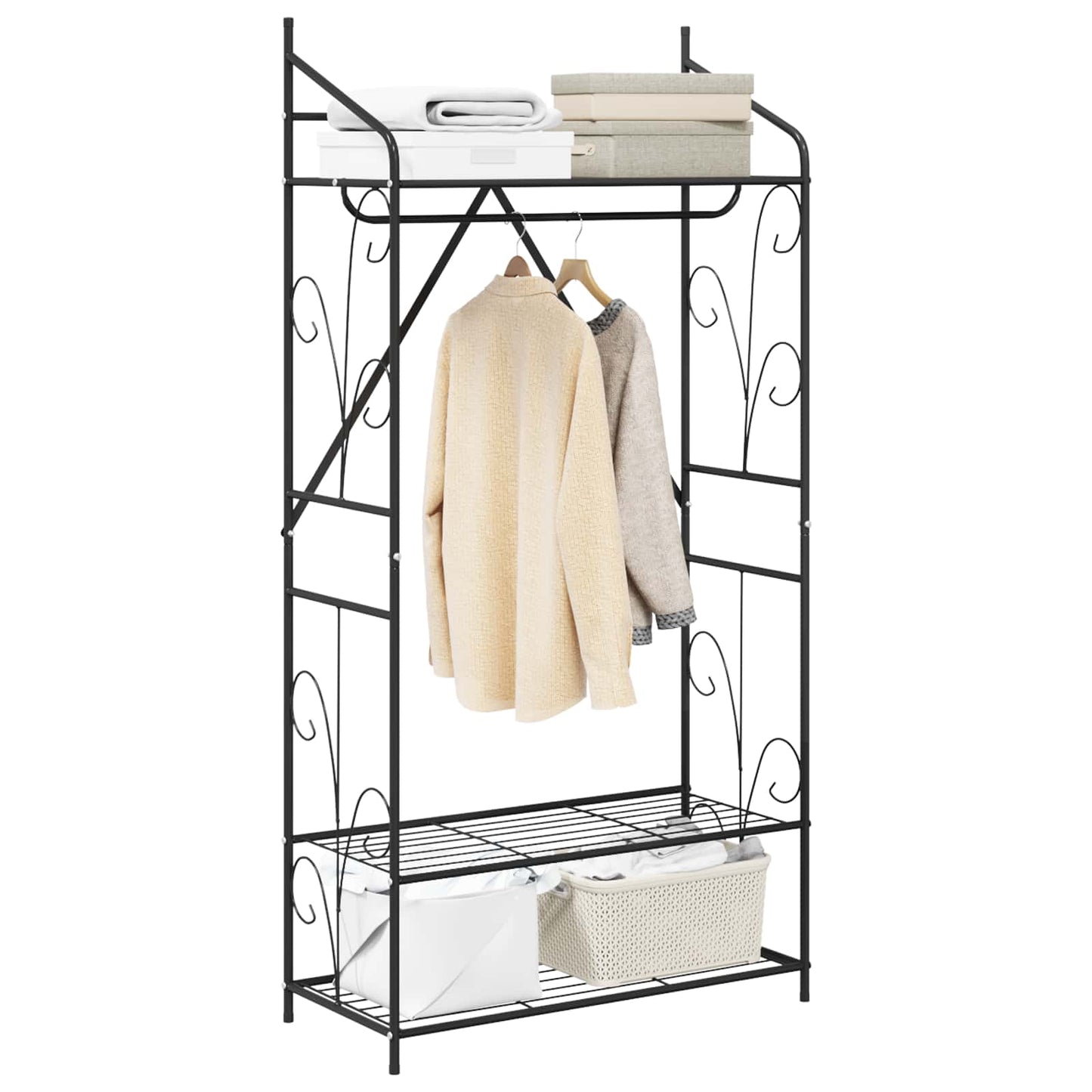 vidaXL Open Wardrobe Plain 2 pcs 78 x 36 x 158 cm