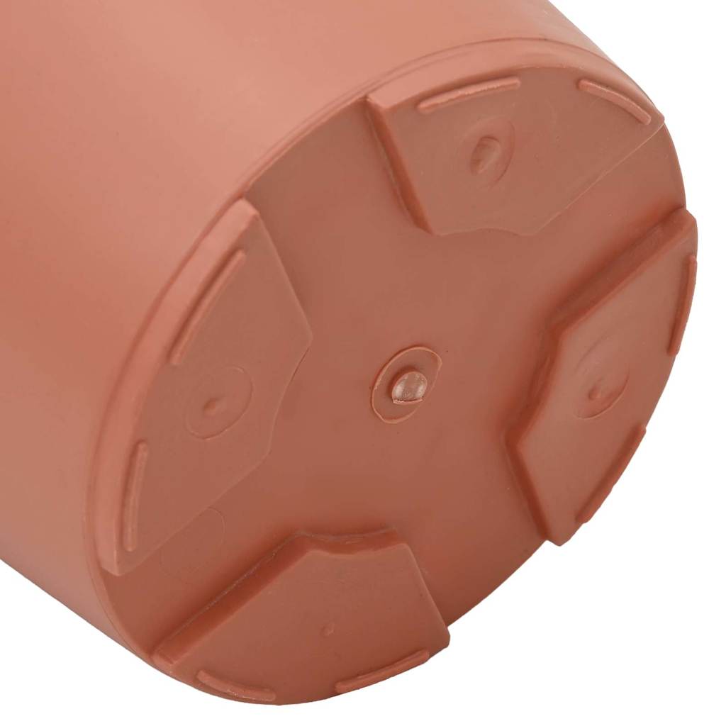 vidaXL Plant Pots 24 pcs Brick Red Ø 15 x 12 cm Plastic