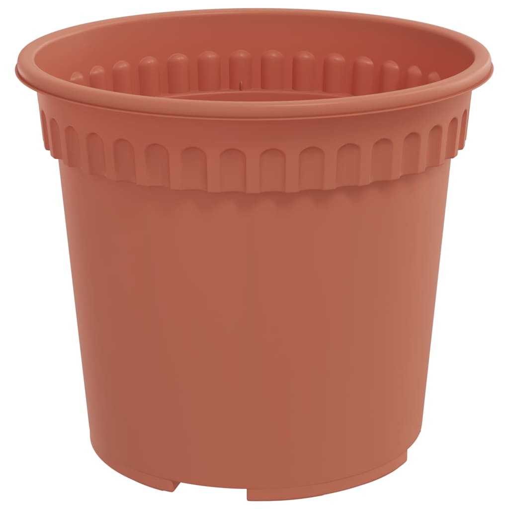 vidaXL Plant Pots 24 pcs Brick Red Ø 15 x 12 cm Plastic