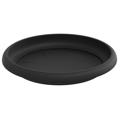 vidaXL Plant Pots 24 pcs Black Ø 12.5 x 10 cm Plastic