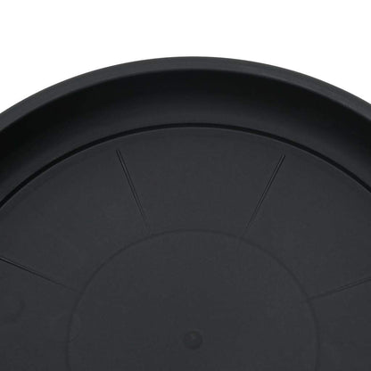 vidaXL Plant Pots 24 pcs Black Ø 19 x 16 cm Plastic