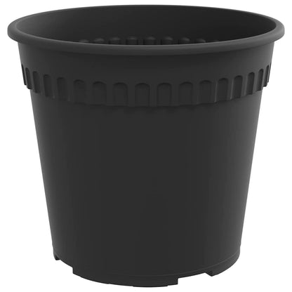 vidaXL Plant Pots 24 pcs Black Ø 19 x 16 cm Plastic