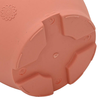 vidaXL Plant Pots 6 pcs Brick Red Ø 26 x 21.5 cm Plastic