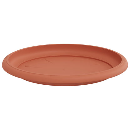 vidaXL Plant Pots 6 pcs Brick Red Ø 26 x 21.5 cm Plastic