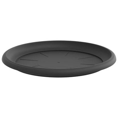 vidaXL Plant Pots 6 pcs Black Ø 39 x 32 cm Plastic