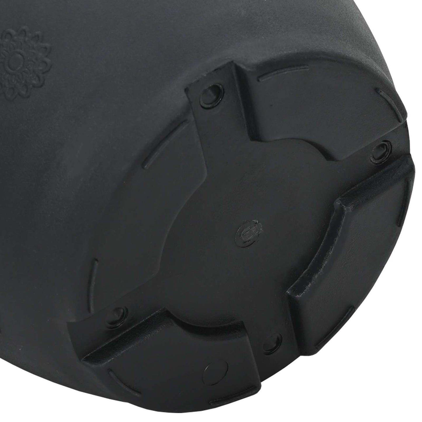 vidaXL Plant Pots 24 pcs Black Ø 26 x 21.5 cm Plastic
