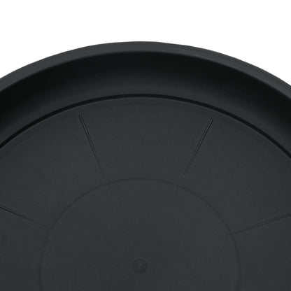 vidaXL Plant Pots 24 pcs Black Ø 26 x 21.5 cm Plastic