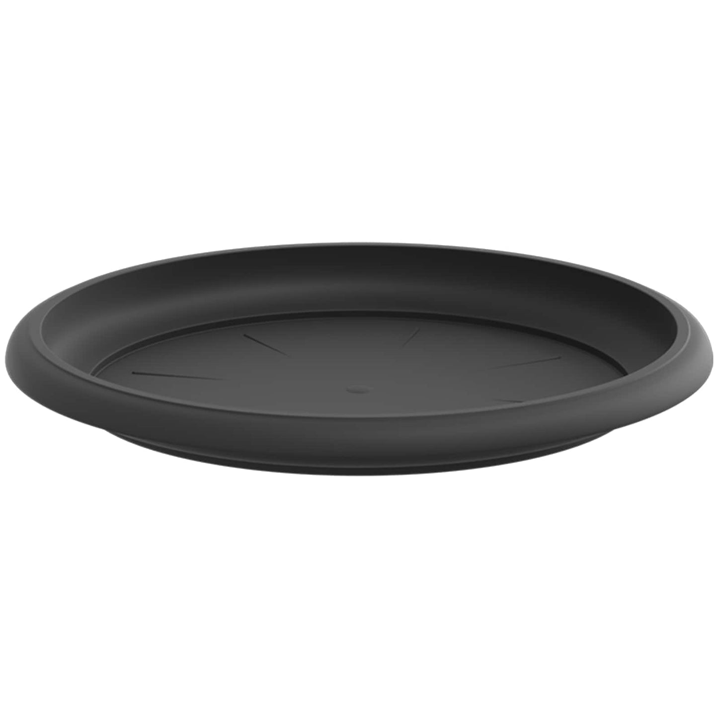vidaXL Plant Pots 24 pcs Black Ø 26 x 21.5 cm Plastic