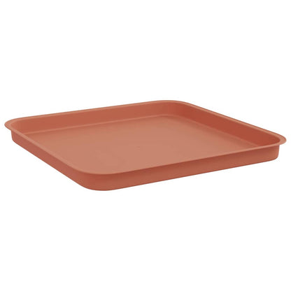 vidaXL Plant Pots 6 pcs Brick Red 38 x 38 x 30 cm Plastic