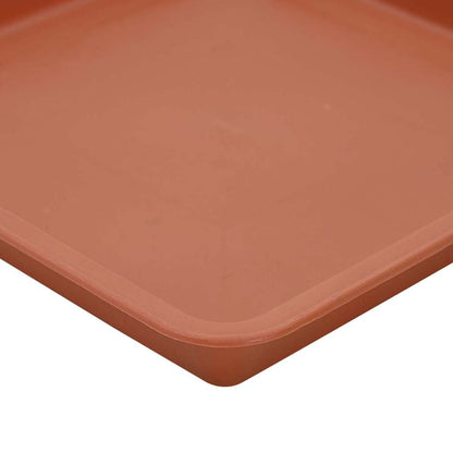 vidaXL Plant Pots 24 pcs Brick Red 23 x 23 x 17.5 cm Plastic