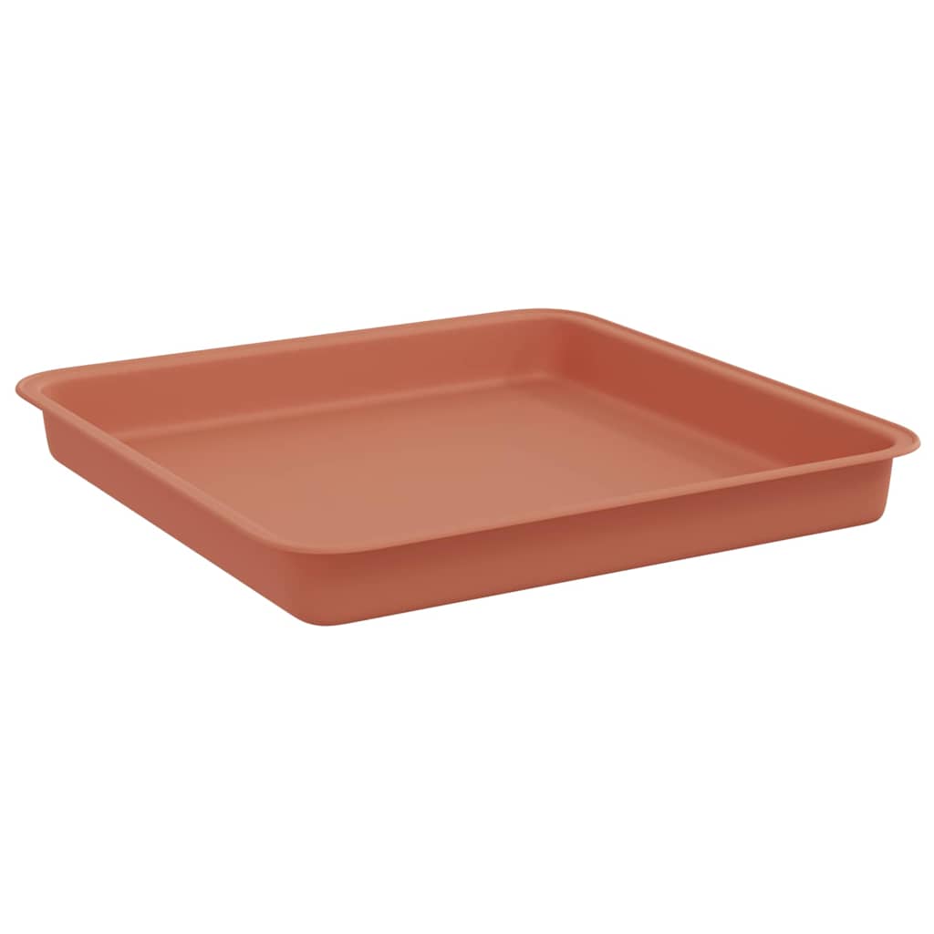 vidaXL Plant Pots 24 pcs Brick Red 23 x 23 x 17.5 cm Plastic