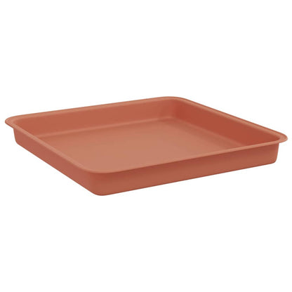vidaXL Plant Pots 24 pcs Brick Red 23 x 23 x 17.5 cm Plastic