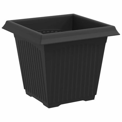 vidaXL Plant Pots 24 pcs Black 16 x 16 x 14 cm Plastic