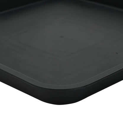 vidaXL Plant Pots 24 pcs Black 28.5 x 28.5 x 22 cm Plastic