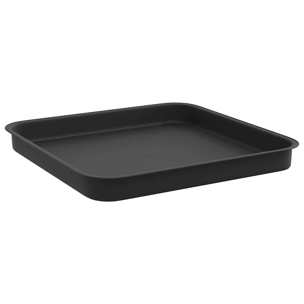 vidaXL Plant Pots 24 pcs Black 33 x 33 x 26 cm Plastic