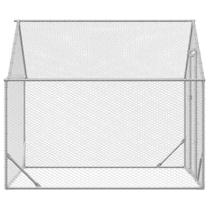 vidaXL Chicken Cage Silver 200 x 170 x 177 cm Galvanised Steel