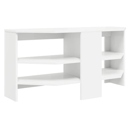 vidaXL Corner TV Cabinet 102 x 40.5 x 45 cm White Engineered Wood