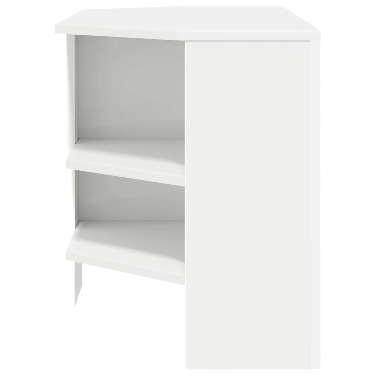 vidaXL Corner TV Cabinet 102 x 40.5 x 45 cm White Engineered Wood