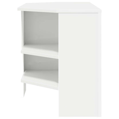 vidaXL Corner TV Cabinet 102 x 40.5 x 45 cm White Engineered Wood