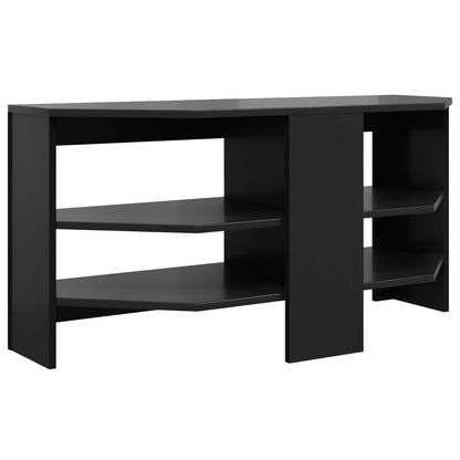 vidaXL Corner TV Cabinet 102 x 40.5 x 45 cm Black Engineered Wood