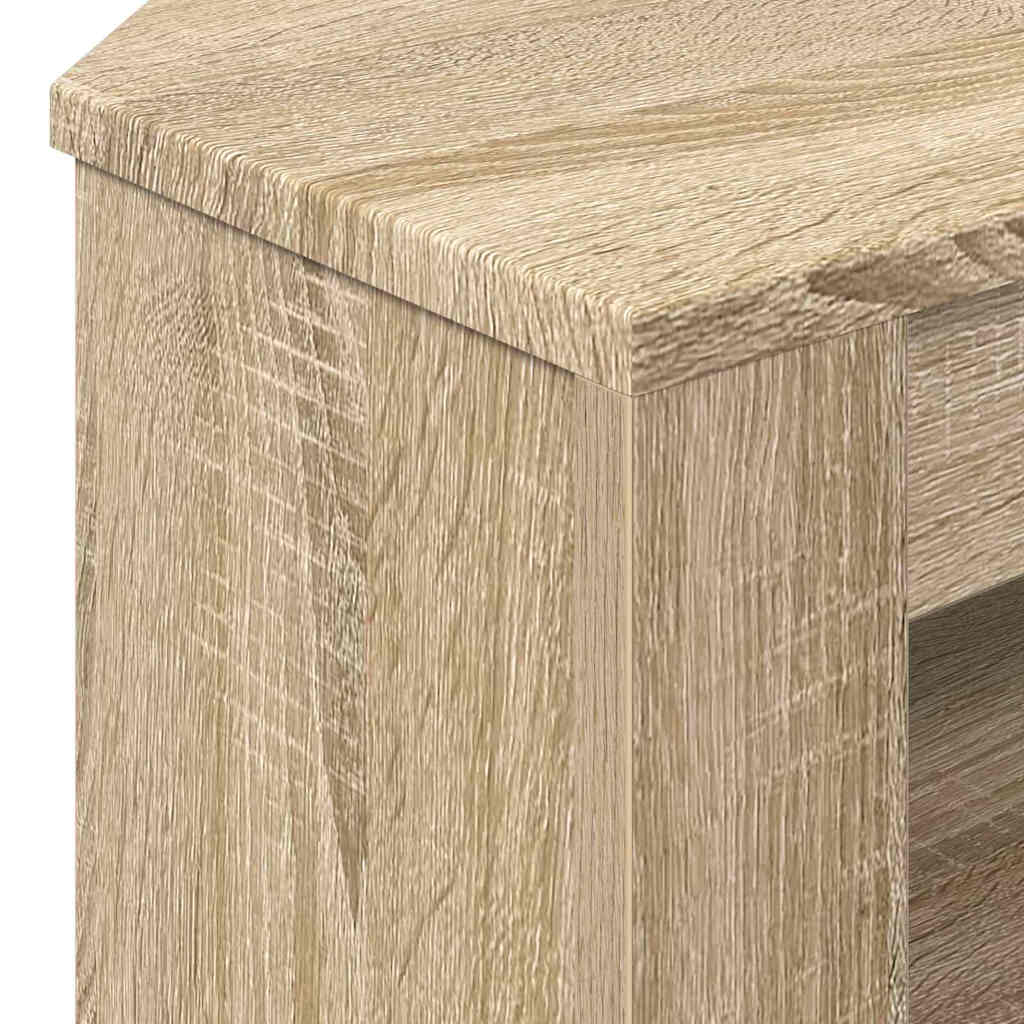 vidaXL Corner TV Cabinet 102 x 41 x 50 cm Sonoma Oak Engineered Wood