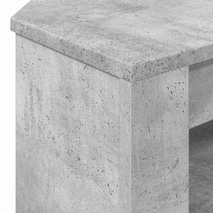 vidaXL Corner TV Cabinet 102 x 41 x 50 cm Concrete Grey