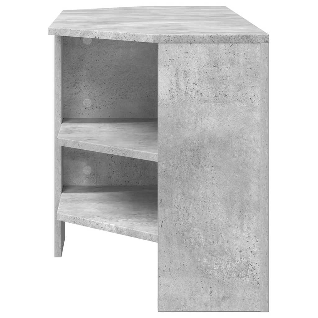vidaXL Corner TV Cabinet 102 x 41 x 50 cm Concrete Grey