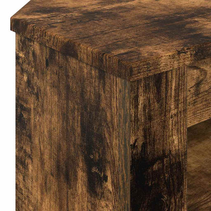 vidaXL Corner TV Cabinet 102 x 40.5 x 45 cm Smoked Oak Engineered Wood
