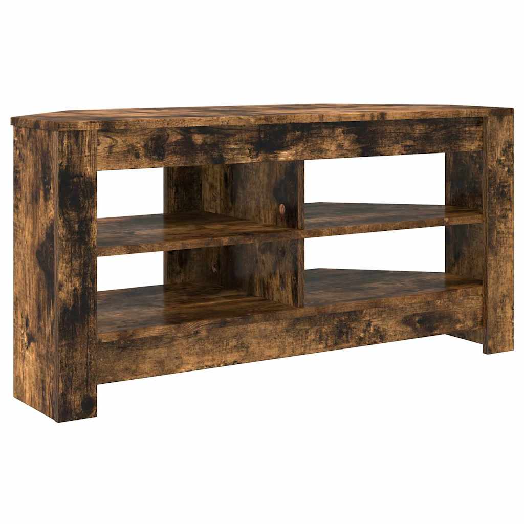 vidaXL Corner TV Cabinet 102 x 40.5 x 45 cm Smoked Oak Engineered Wood