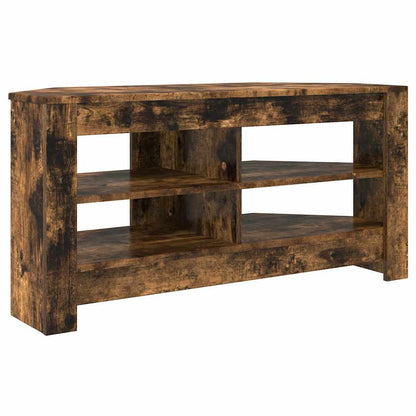 vidaXL Corner TV Cabinet 102 x 40.5 x 45 cm Smoked Oak Engineered Wood