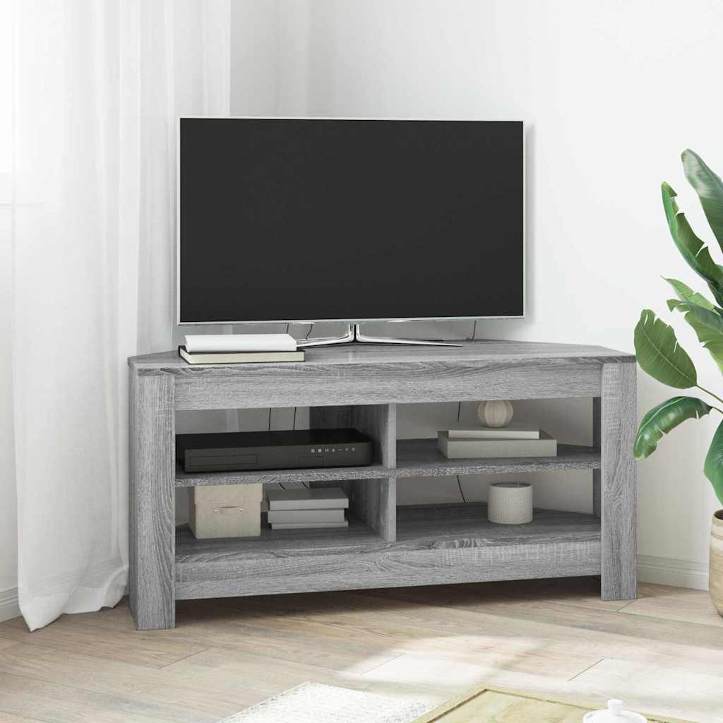 vidaXL Corner TV Cabinet 102 x 41 x 50 cm Grey Sonoma Engineered Wood