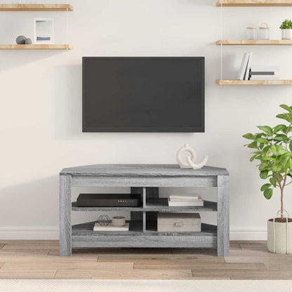 vidaXL Corner TV Cabinet 102 x 41 x 50 cm Grey Sonoma Engineered Wood