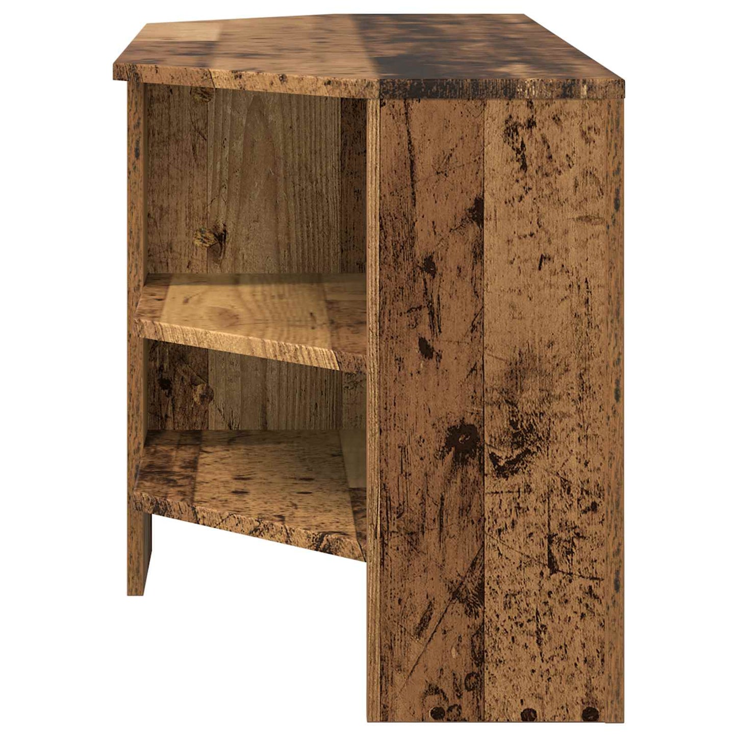 vidaXL Corner TV Cabinet 102 x 40.5 x 45 cm Old Wood Engineered Wood