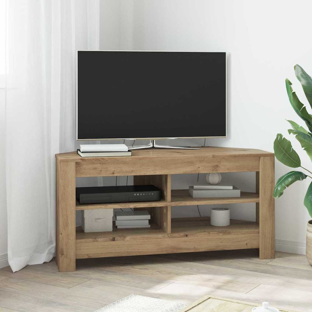 vidaXL Corner TV Cabinet 102 x 40.5 x 45 cm Artisan Oak