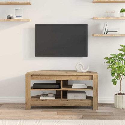 vidaXL Corner TV Cabinet 102 x 40.5 x 45 cm Artisan Oak