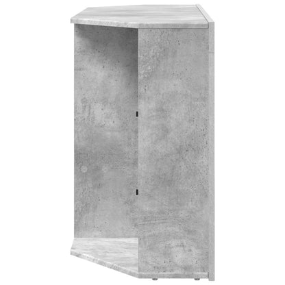 vidaXL Corner LED TV Cabinet 100x40x68cm Concrete Grey Engineered Wood