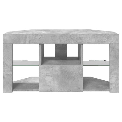 vidaXL Corner LED TV Cabinet 100 x 40 x 50 cm Concrete Grey
