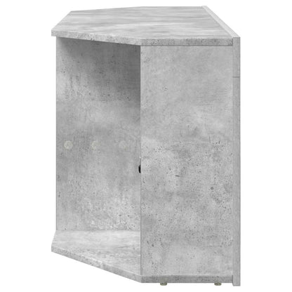 vidaXL Corner LED TV Cabinet 100 x 40 x 50 cm Concrete Grey