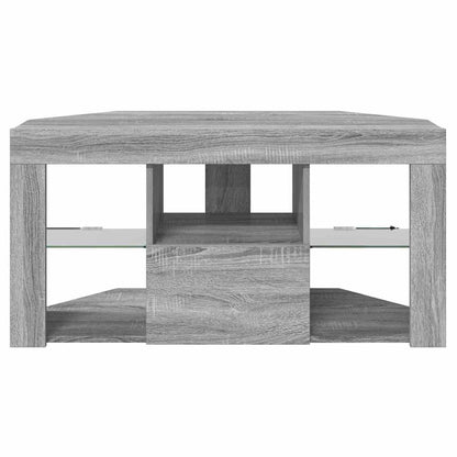 vidaXL Corner LED TV Cabinet 100 x 40 x 50 cm Grey Sonoma